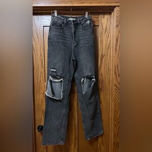 PacSun Black Distressed 90s Boyfriend Jeans